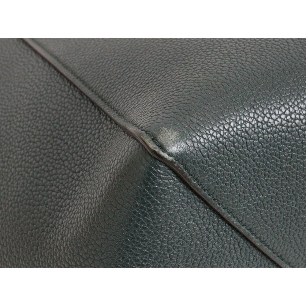 Celine Cabas Phantom Tote Bag Green Leather - Picture 5 of 7